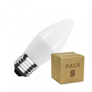 Product Pack 5 Lampadine LED E27 5W 400 lm C37