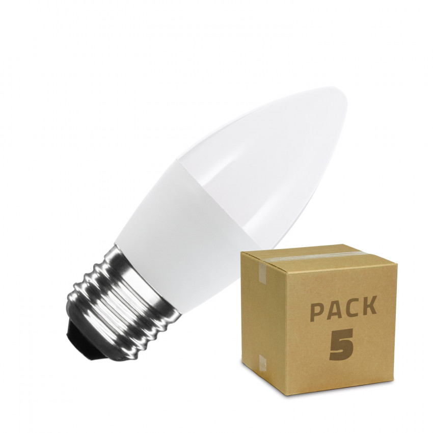 Produkt von 5er-Pack LED-Glühbirnen E27 5W 400 lm C37