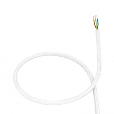 White Textile Cable