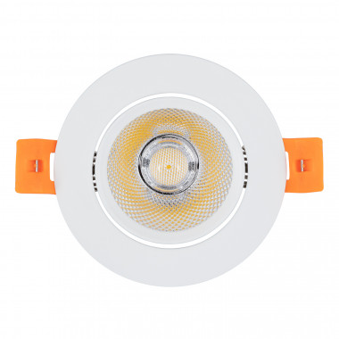 Produit de Spot LED Downlight COB Orientable Rond 7W Blanc Coupe Ø 70mm No Flicker 