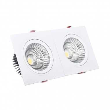 Spot LED Downlight Rectangulaire Double New Madison 30W Coupe 260x120 mm