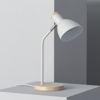 Flexibilní Stolní Lampa z kovu a dřeva Luxo