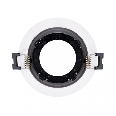 Product van Conische Downlight Ring Laag UGR PC Zwart voor LED GU10 / GU5.3 Lamp  Zaagmaat Ø 70 mm