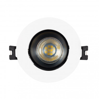 Produit de Collerette Downlight Conique Faible UGR Noir pour Ampoule LED GU10/GU5.3 Coupe Ø 90mm