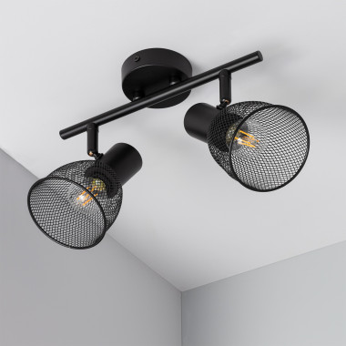 Plafondlamp Grid richtbaar 2 Spotlights