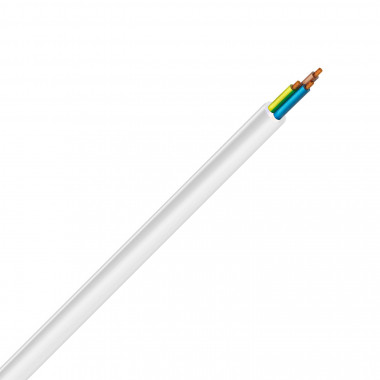 Product van Rol 100m Kabel Flexibel Interieur 3 x 1,5mm² Wit 1kv Rv-k
