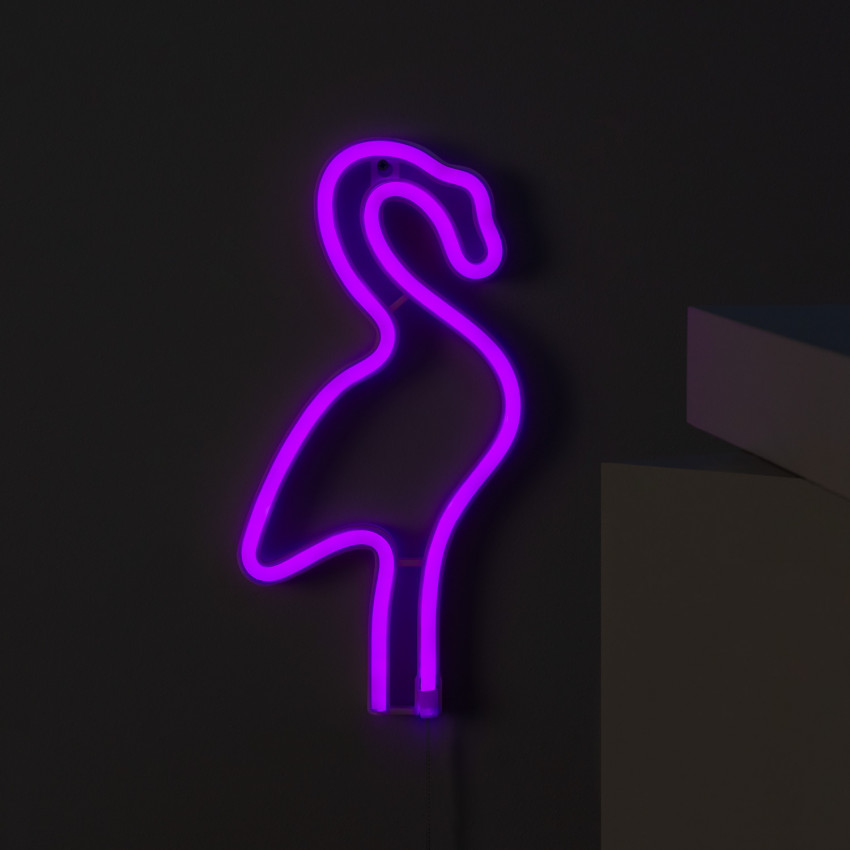 Product van Neon LED flamingo met Batterij
