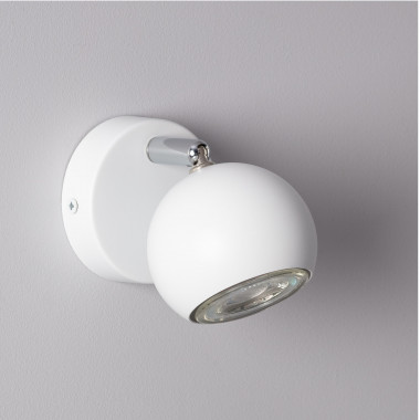 Witte verstelbare Ates plafondlamp met een spotlight