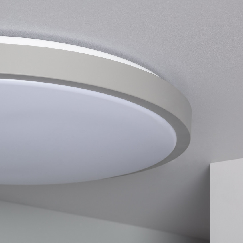 Product van Plafondlamp LED 24W Rond Metaal Ø500 mm CCT Bari