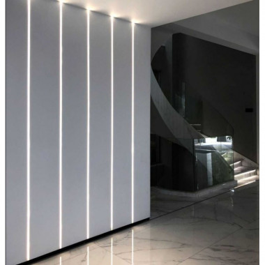 Product of Integrated Plaster/Plasterboard Aluminium Profile for Double LED Strips up to 20 mm 