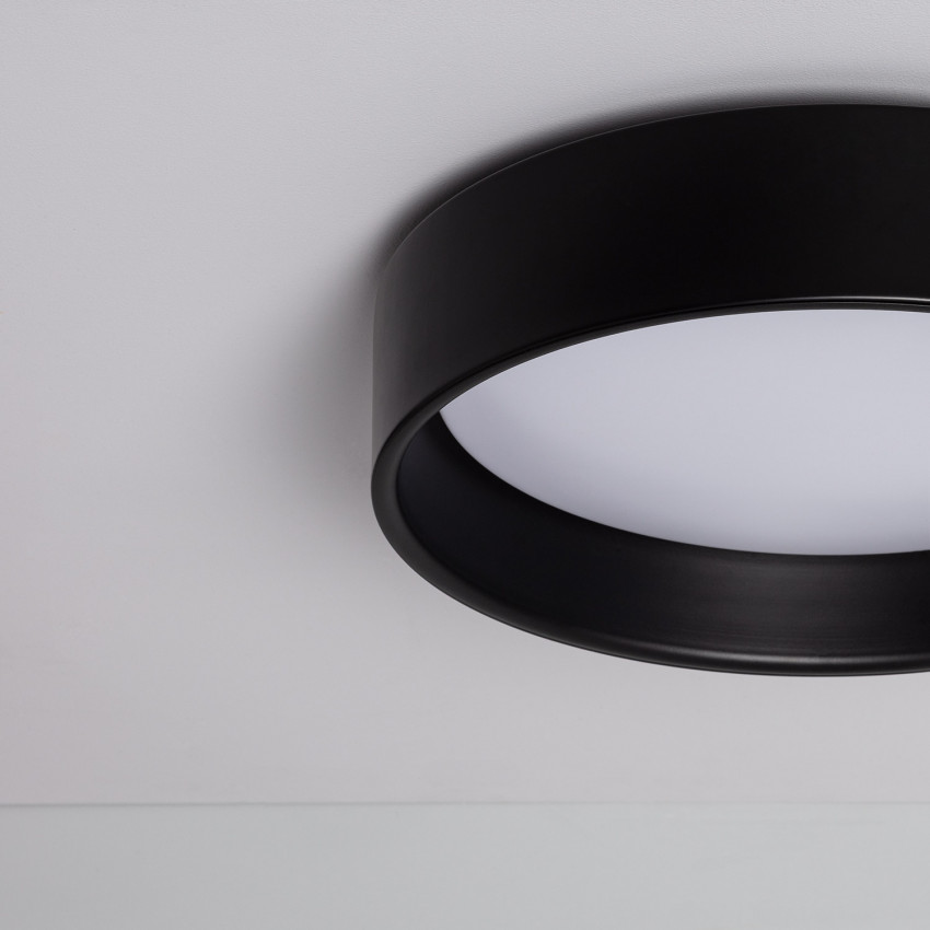 Produkt od Přisazené Stropní Kruhové 6W LED Svítidlo CCT dle Výběru Kovové Ø350 mm Design v Černé