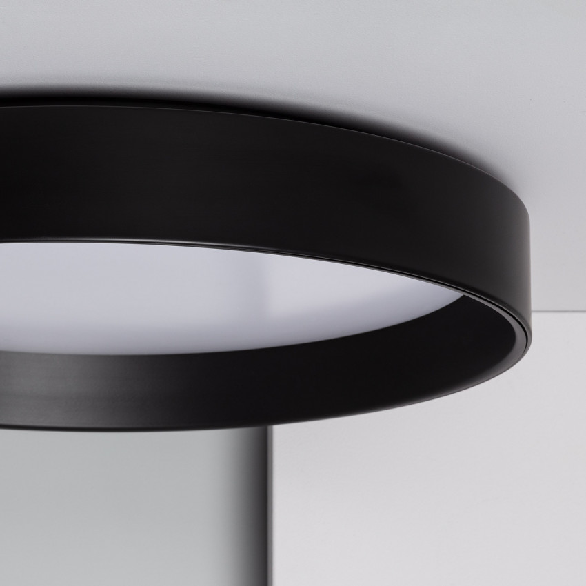 Product of 30W Circular Design CCT Selectable Metal Black LED Ceiling Lamp Ø550 mm