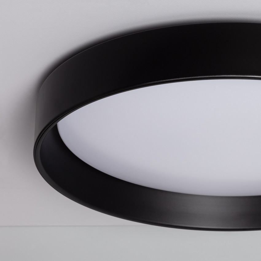 Product van Plafondlamp LED 30W Rond Metaal Ø550 mm  CCT Selecteerbaar Black Design