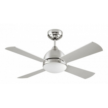 Borneo Nickel Reversible Blade Ceiling Fan with AC Motor LEDS-C4 VE-0006-SAT