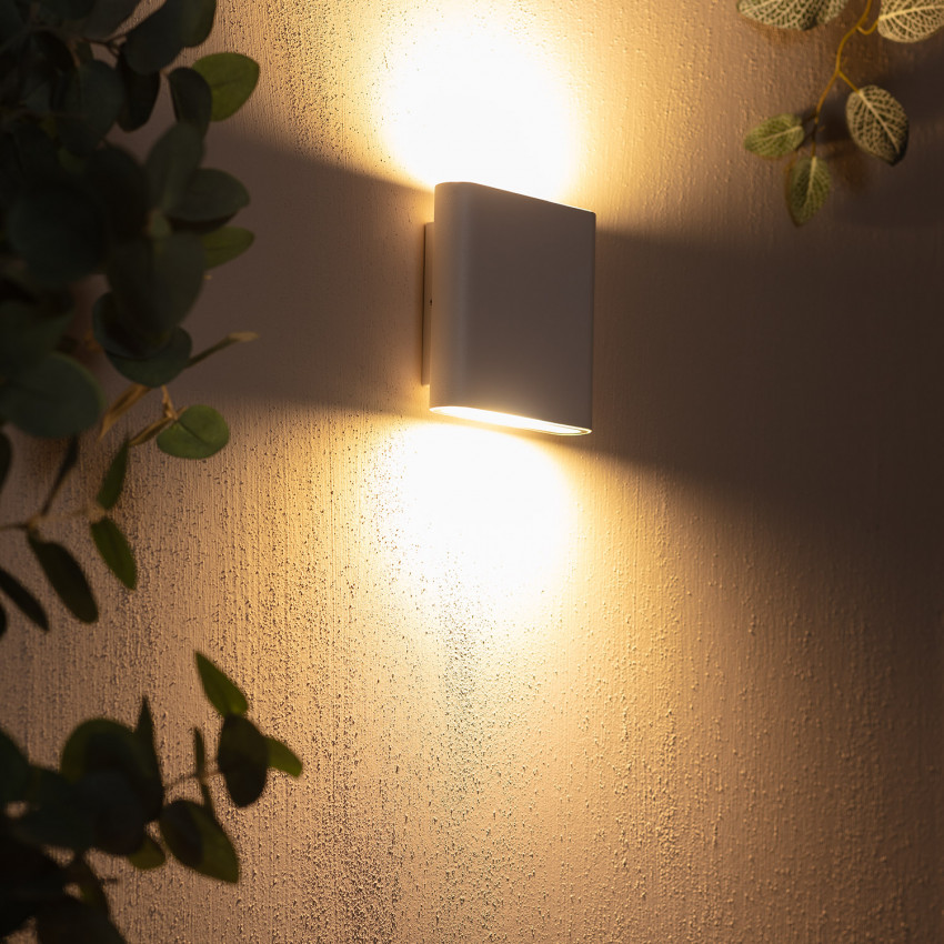 Prodotto da Applique da Parete per Esterni LED 12W Alluminio Illuminazione Doppia Luce Vesta Bianco