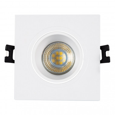 Product of Square Tilting Downlight Frame for GU10 / GU5.3 LED Bulb Cut Ø 75 mm