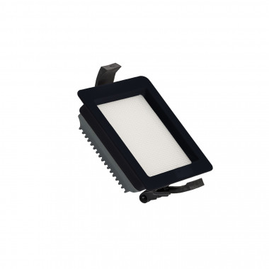 Product van Downlight LED New Aero Slim Vierkant SAMSUNG LED 10W 130lm/W Microprismatisch (UGR17) LIFUD Zwart Zaag maat 85x85 mm