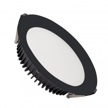 SAMSUNG New Aero Slim Black 40W LED Downlight 130 lm/W Microprismatic (UGR17) LIFUD Ø 200 mm Cut-Out