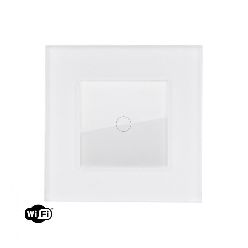 Product of WiFi Single Touch Switch with Modern Glass Frame