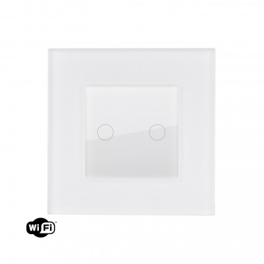 Interrupteur tactile WiFi triple blanc compatible avec de nombreux