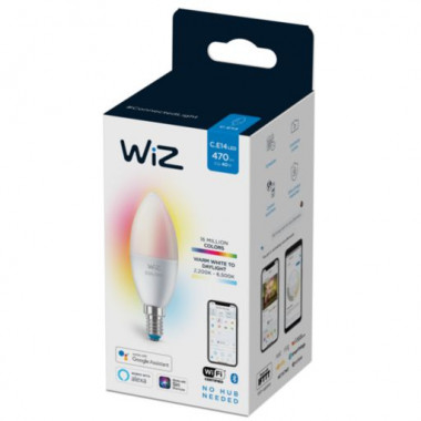 Produkt von LED-Lampe Smart WiFi + Bluetooth E14 C37 RGB+CCT Dimmbar WIZ 4.9W
