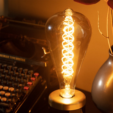 Ampoule LED à Filament Vintage G125 6W gold. Envoi sous 24h - 48h !!!