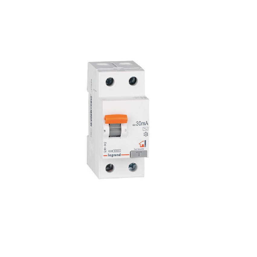 Product of Residential Differential Circuit Breaker 2P 30mA 25-40A 6kA Class AC LEGRAND RX³ 402056