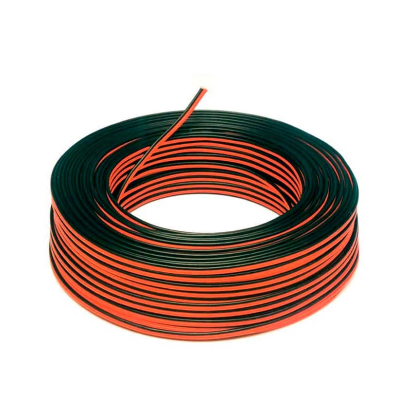 Product of 100m Roll 12V Flat Electrical Hose 2x0.5mm² for Monochrome LED Strips 