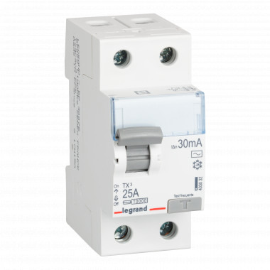 Differenzialschalter Industrial 2P-30mA 25-40A 10kA Klasse AC LEGRAND TX³ 403032