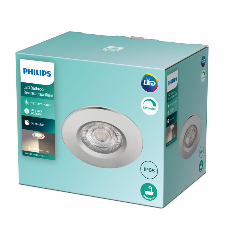 Prodotto da Downlight LED Regolabile 5W PHILIPS Dive Foro Ø70mm