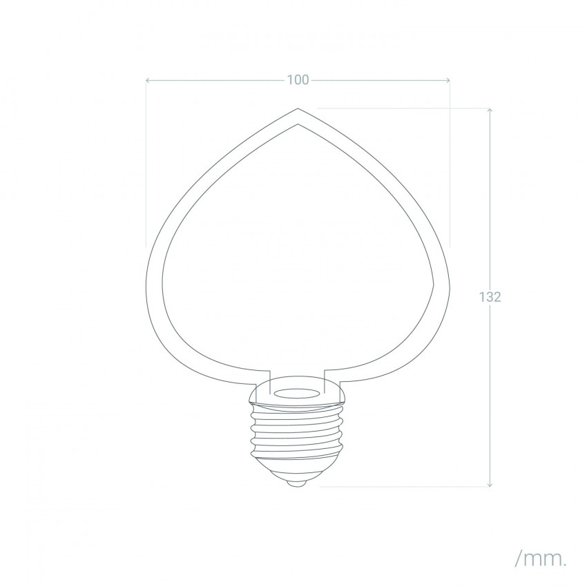 Produkt von LED-Glühbirne Filament LED E27 4W 400 lm Neon Heart