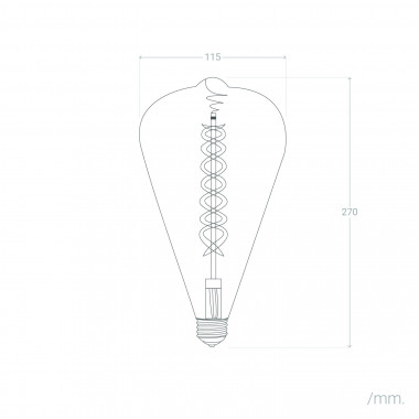 Lampadina Led E27 4W arancio di grande qualità