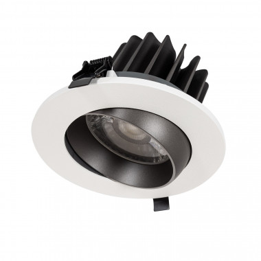 Prodotto da Faretto Downlight LED 18W COB Orientabile 360º Circolare Design Grigio Foro Ø120mm 