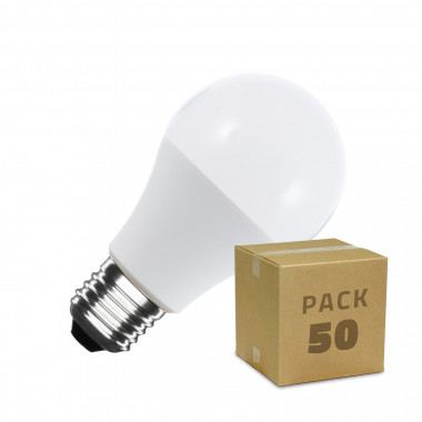 Box of 50 7W A60 E27 LED Bulbs Daylight 6000K - 6500K
