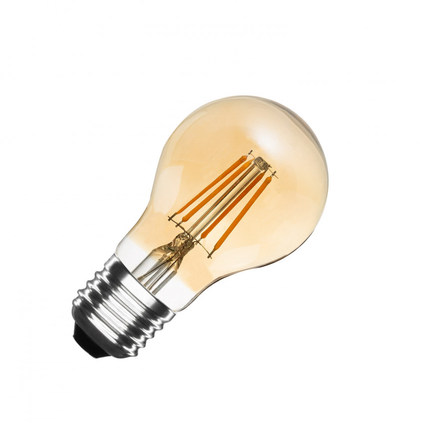 Product van LED Lamp Filament E27 6W 550 lm A60 Dimbaar Gold