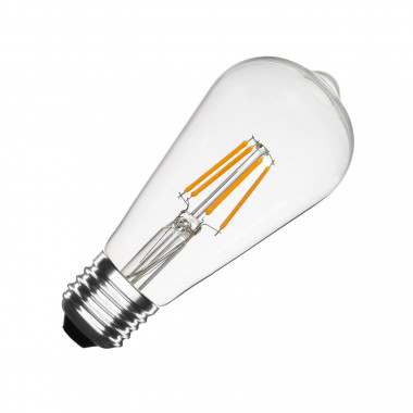 ST64 E27 5.5W Transparent Big Lemon Filament LED Bulb (Dimmable)