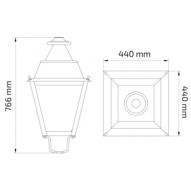 Product of 60W LED Street Light 1-10V Dimmable LUMILEDS PHILIPS Xitanium Villa