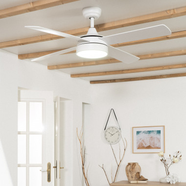 Ventilatore LED da Soffitto Navy Bianco 132cm Motore DC - Ledkia