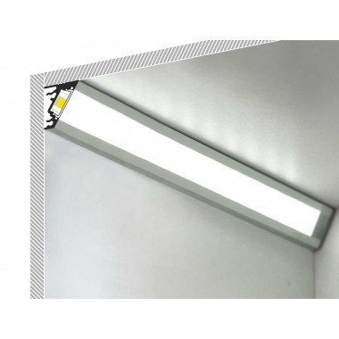 Profilé Aluminium Angle Variable 1m pour Rubans LED jusqu'à 10mm
