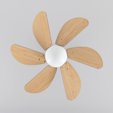 Ventilatore LED da Soffitto Orion Legno 81cm Motore DC - Ledkia