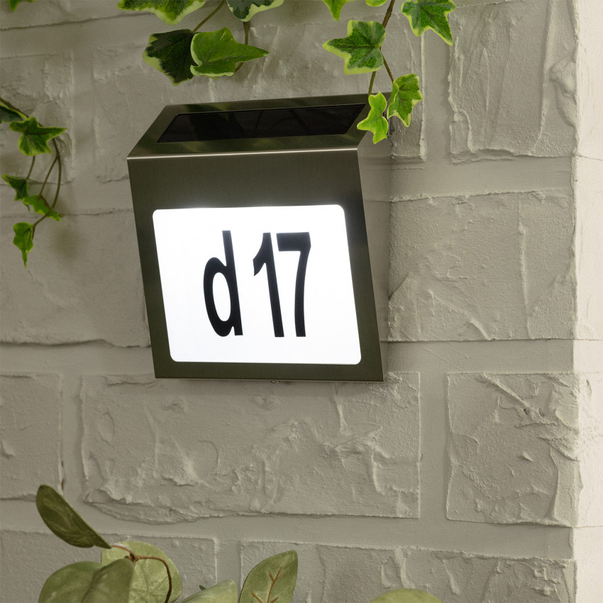 Product of Barua Home Outdoor Solar LED Wall Light for Numbering