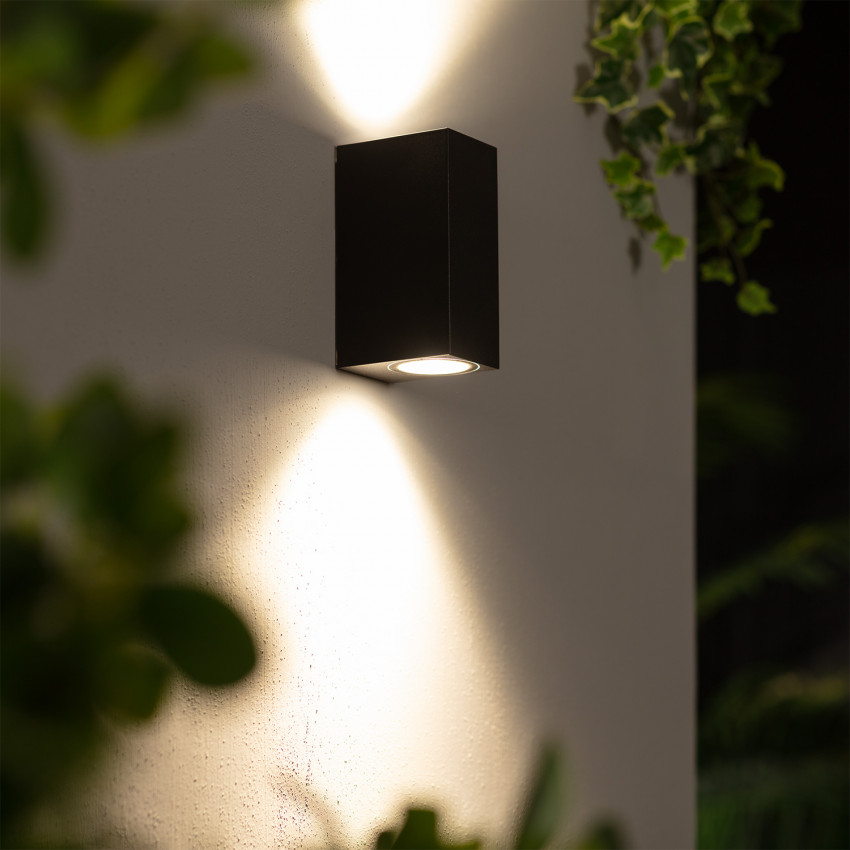 Product van Wandlamp Outdoor Dubbelzijdige Verlichting Miseno Zwart