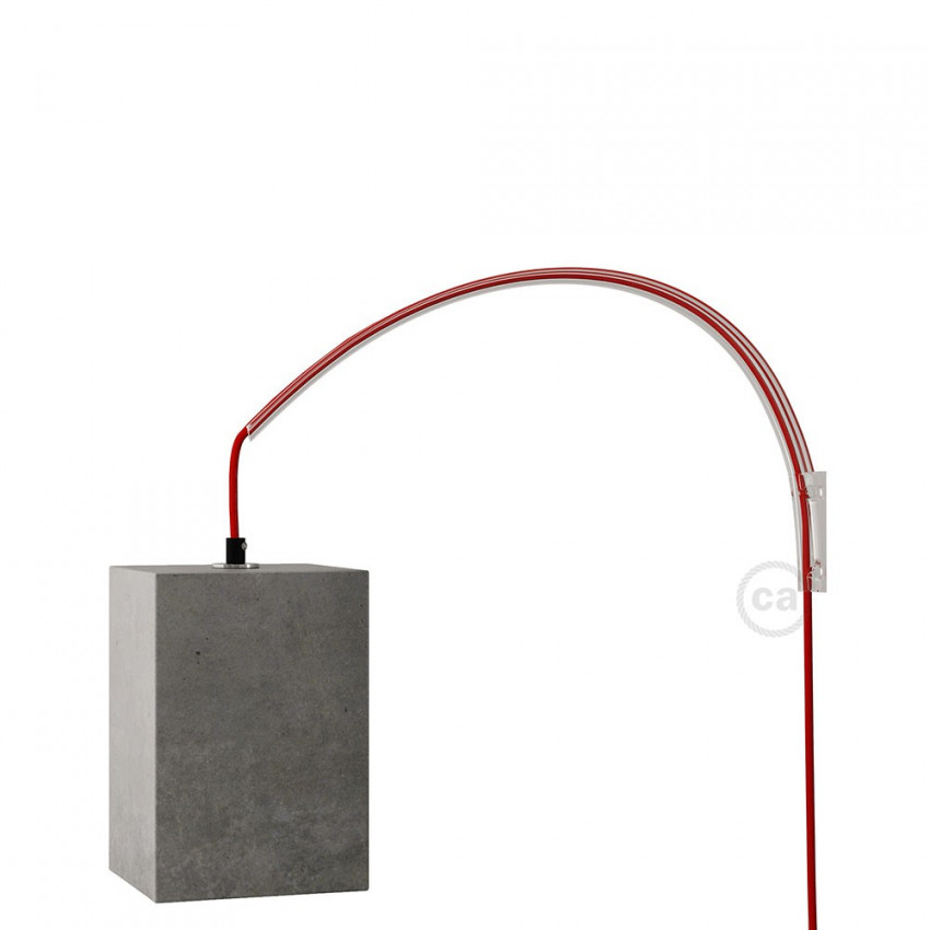 Produit de Système de Fixation au Mur Transparent Archet(To), pour baladeuses Creative-Cables Modèle ARCHETTO