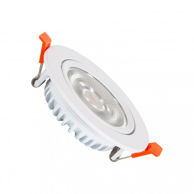 White Round 10W Ultraslim Adjustable COB Expert Colour CRI90 No Flicker LED Spotlight Ø90mm Cut-Out