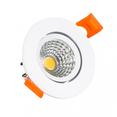 White Round 5W Adjustable Expert Colour CRI92 COB LED Downlight Ø70 mm Cut-Out