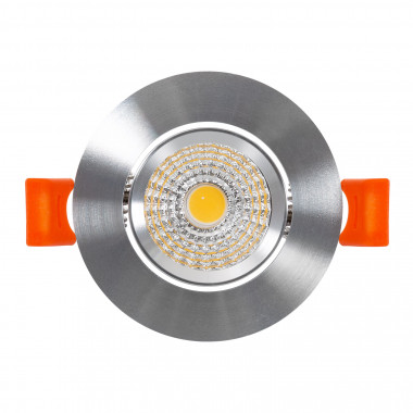 Produkt von LED-Downlight Strahler COB 5W Schwenkbar Rund (UGR19) Silber Ausschnitt Ø 55 mm CRI90 Expert Color