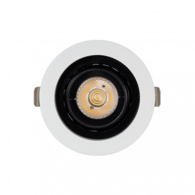 Spot LED Downlight COB Rond Orientable 3W Noir CRI92 Expert Color No  Flicker Coupe Ø 55mm - Ledkia