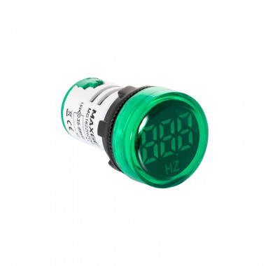 Světelná Kontrolka MAXGE s Frekvenčním Měřičem 35-99 Hz Ø22mm