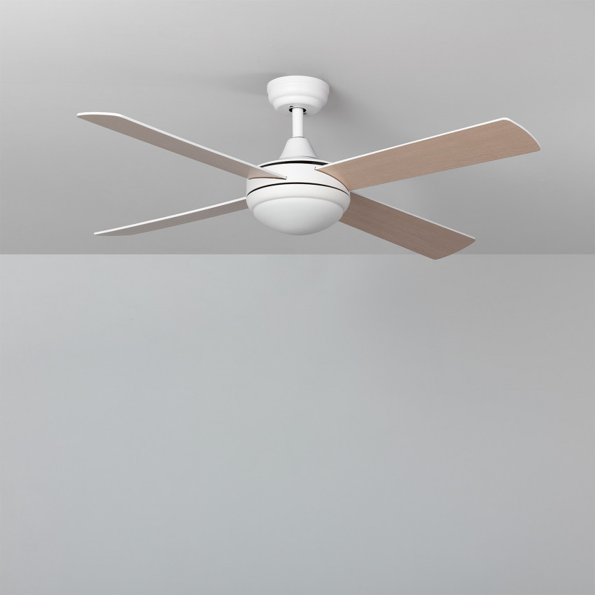 Product of Baffin White Wooden WiFi Silent Ceiling Fan with DC Motor 132cm 