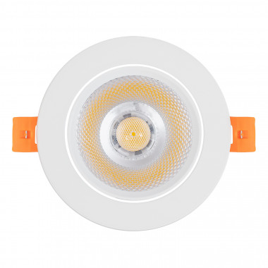 Produit de Spot Downlight LED COB  Dimmable Orientable Rond Blanc 12W Coupe Ø 90mm 